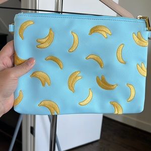 Blue Banana Clutch Purse